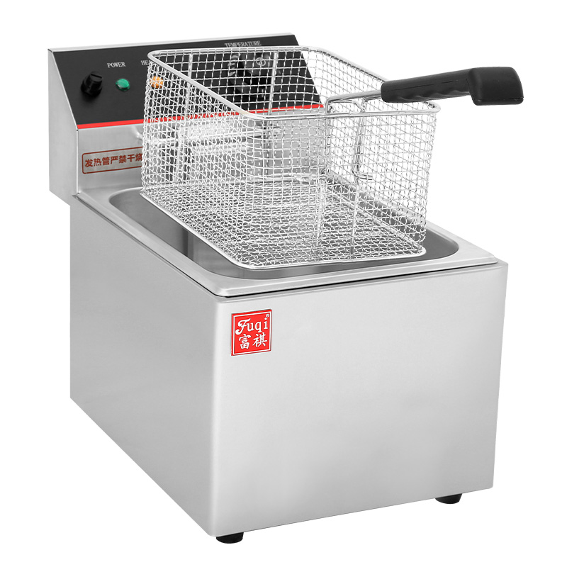 FUQI DF-8LDesktop horizontal bar single screen electric fryer