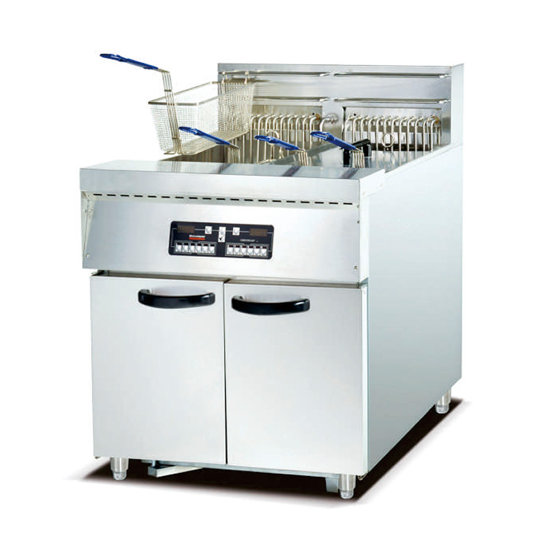 FUQI DF-30-2A Vertical 2-tank Computer Fryer(4-basket)